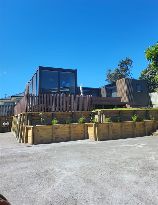 Front view of holiday house