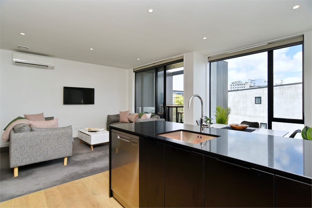 View of the Kitchen and living areas