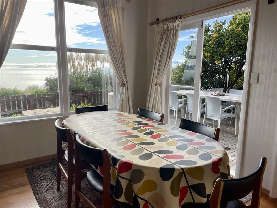 Dining area with sea views- or dine alfresco