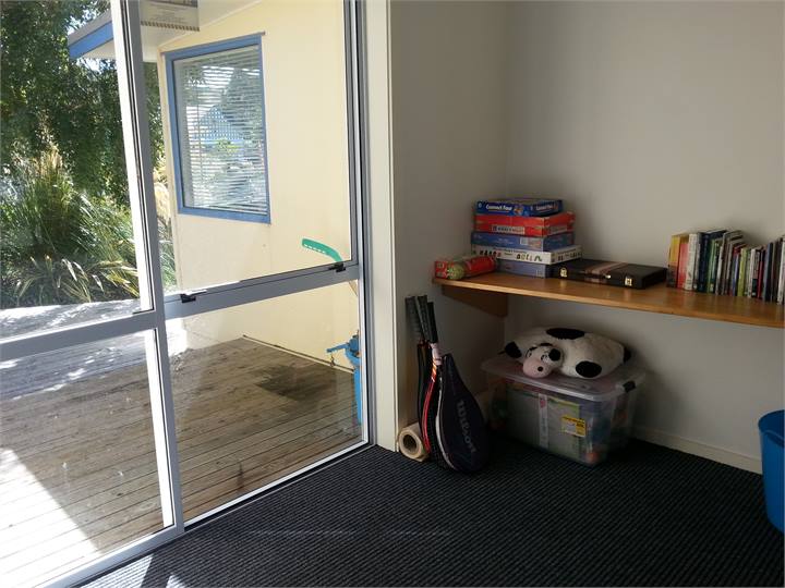 Books, games, toys, tennis racquets and balls