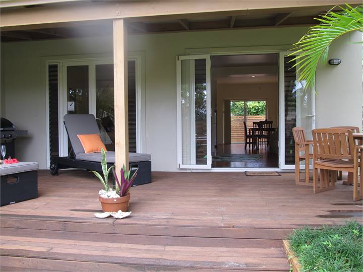 private deck area