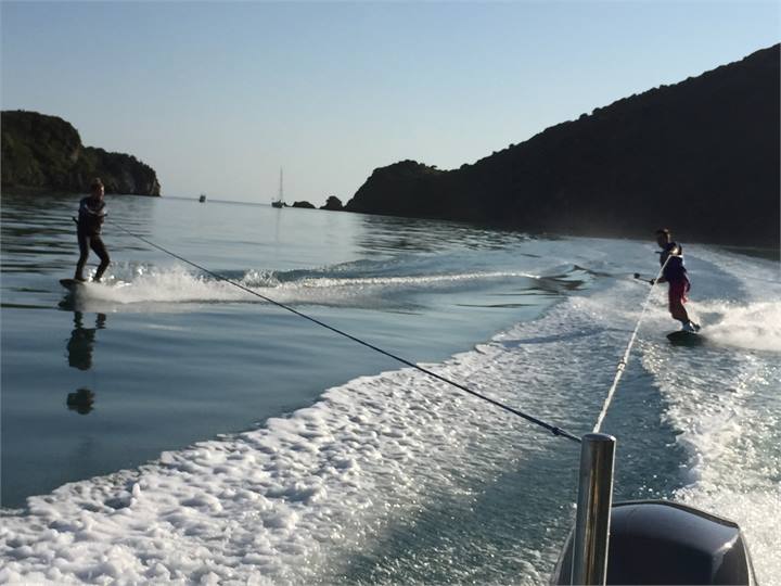 Wakebaording at Tata