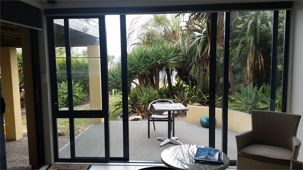 View to outside of studio