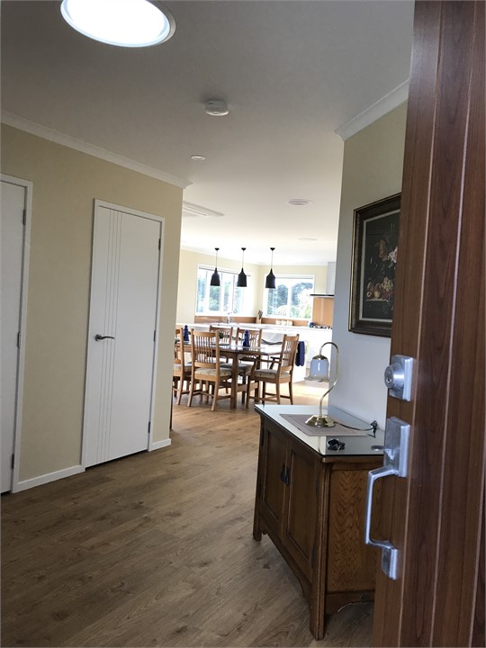 Open the front door to your holiday home.