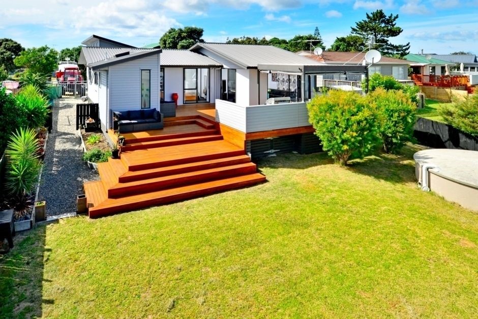 Fully fenced backyard