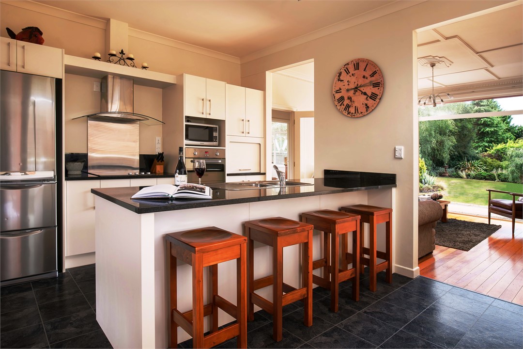 A large modern granite kitchen