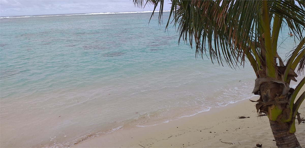 Large swimming lagoon