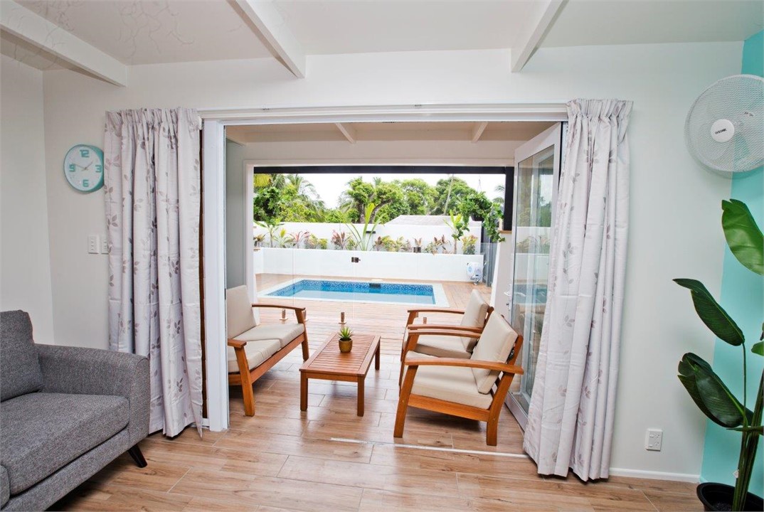 Lounge looking into pool area