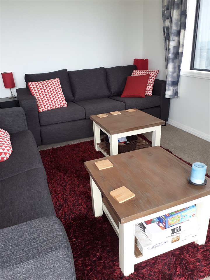 Lounge area (with pull out double sofa bed) ...