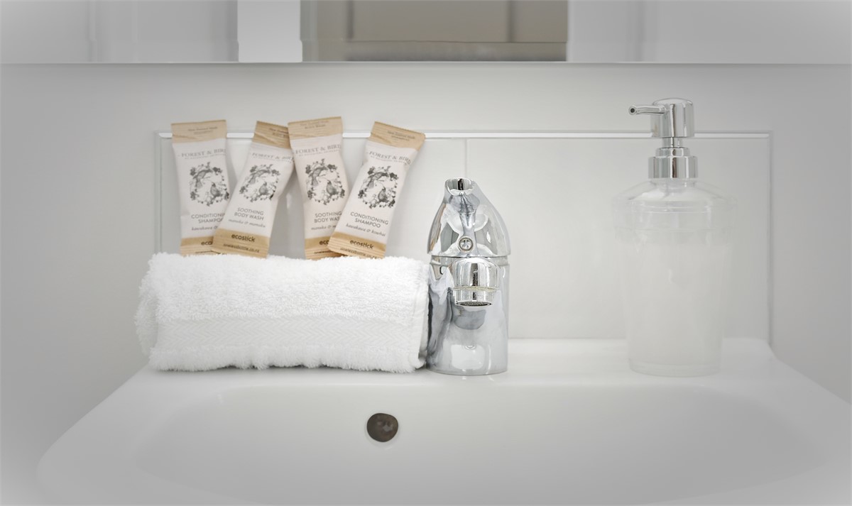 Eco-friendly Shampoo and Soap included