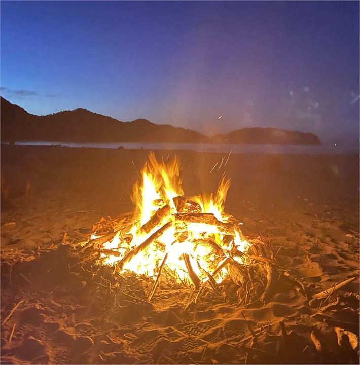 Bonfire on the beach