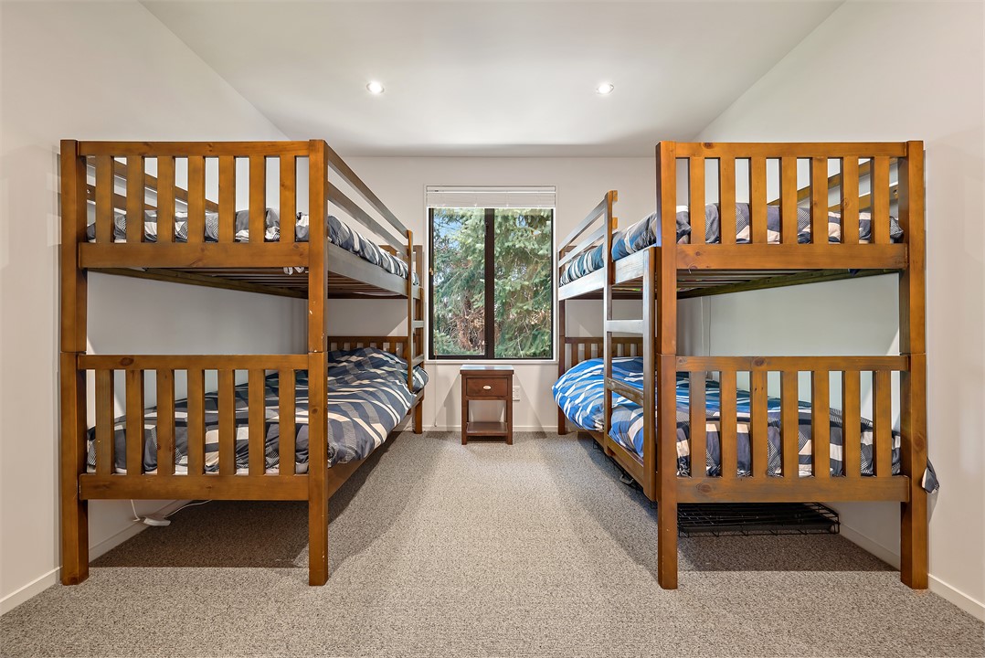 Bedroom 2 comprises of 2 sets of bunks
