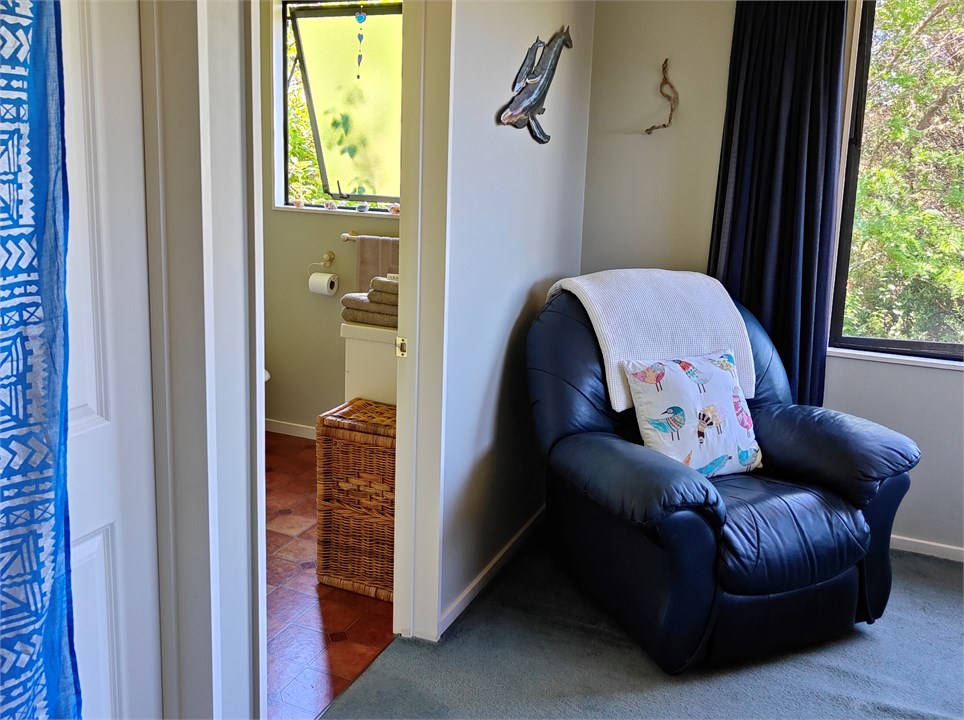 Master ensuite and armchair