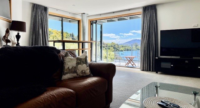 Top floor lounge, large screen TV