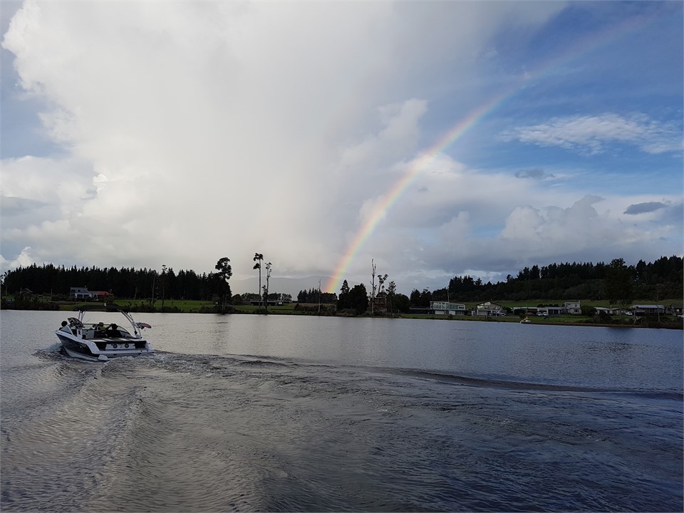 rainbow in Iveagh Bay
