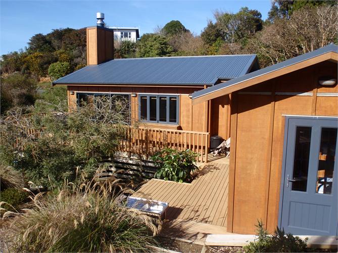 Looking to main house from detached room