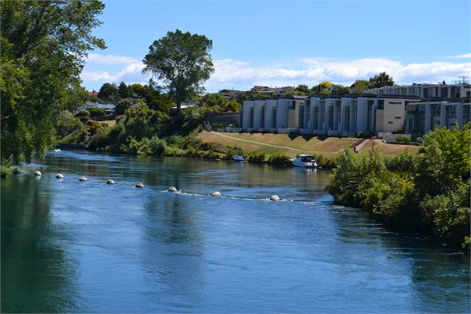 Right on the river and so close to town