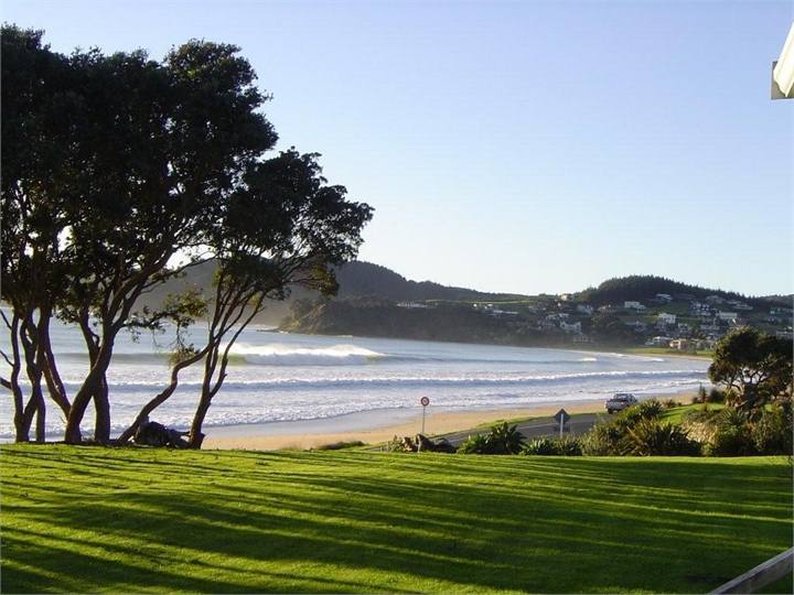 From the deck - 30M down drive to the beach!