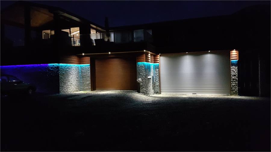 Night time View of Property