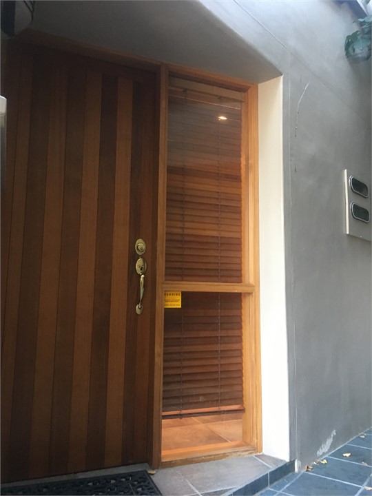 front door of apartment