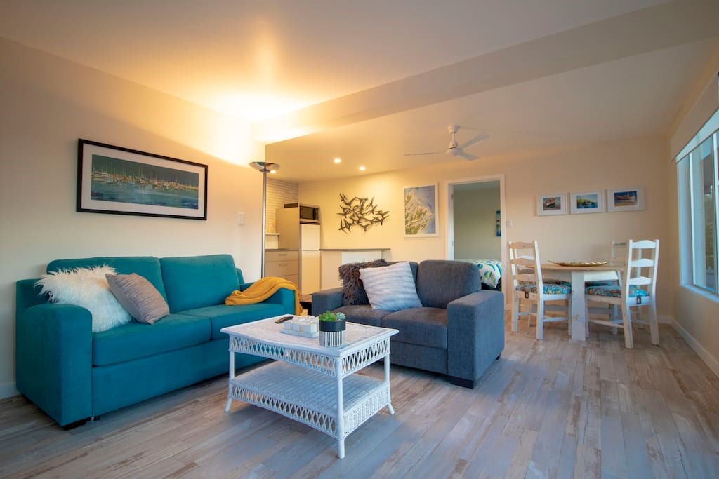 Spacious, comfortable lounge and dining area