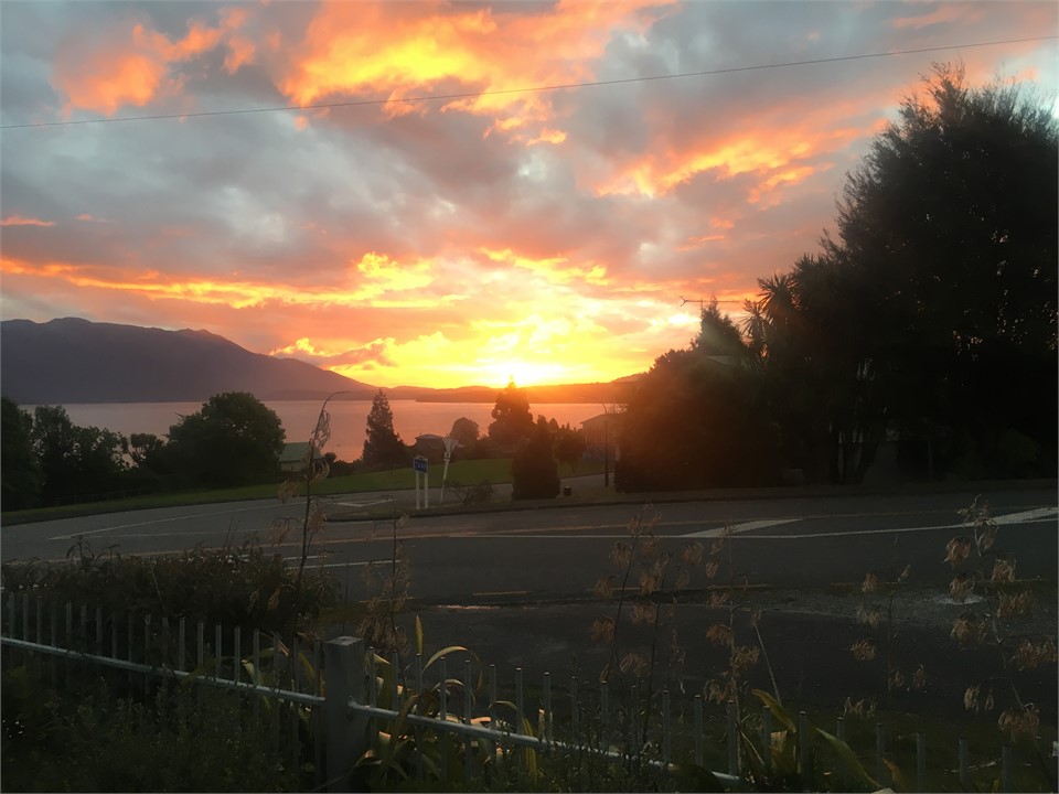 sunset from the terrace