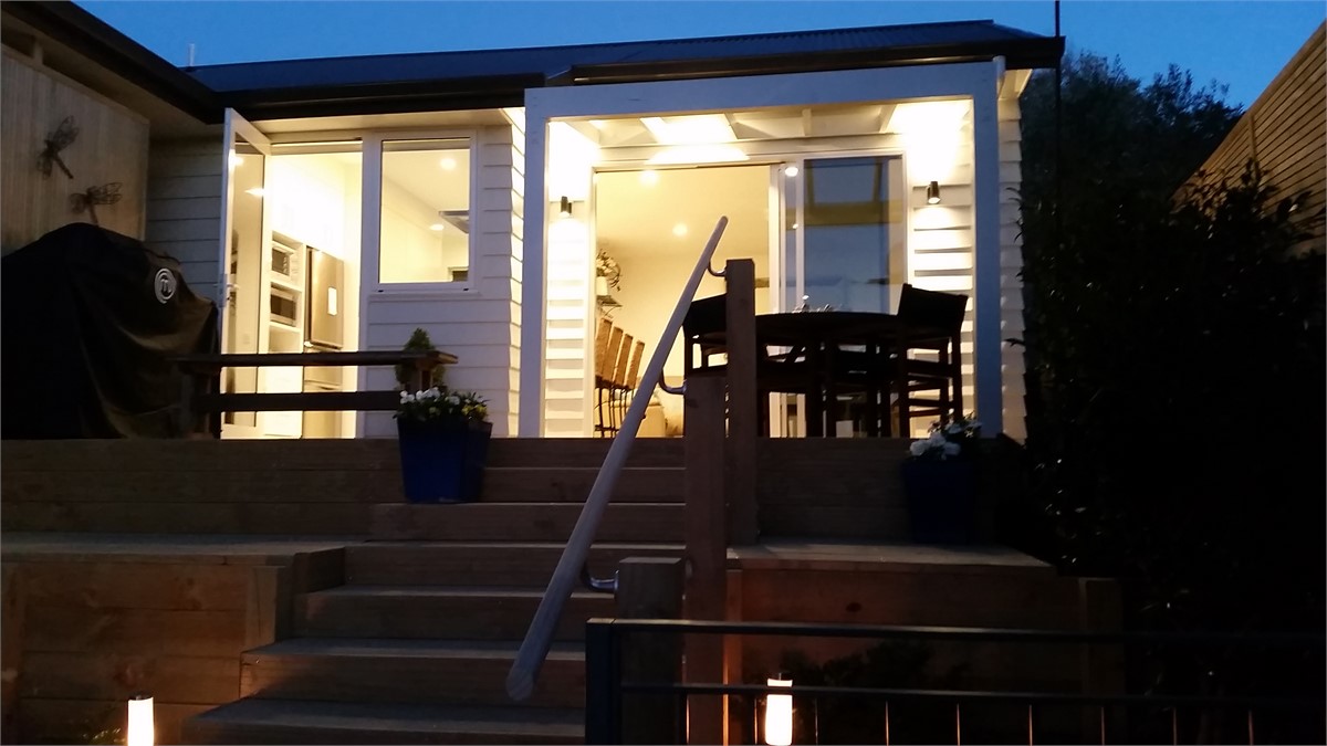 Front enterence night time