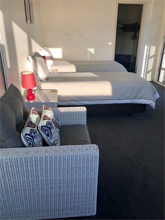 Second bedroom with bathroom. Can be 3 singles or 