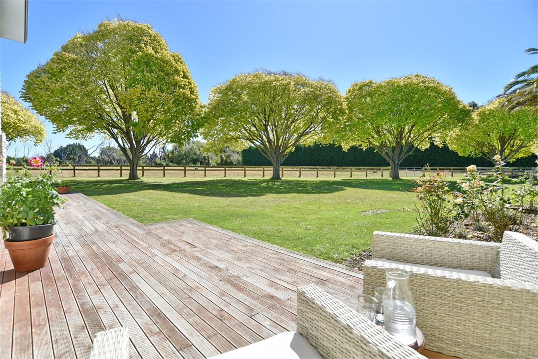 View of the deck and outdoor seating area