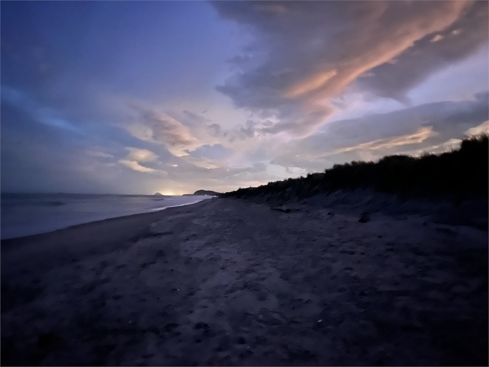 Night walk on Waihi Beach