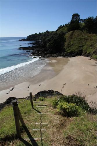 walk down to sandy beach