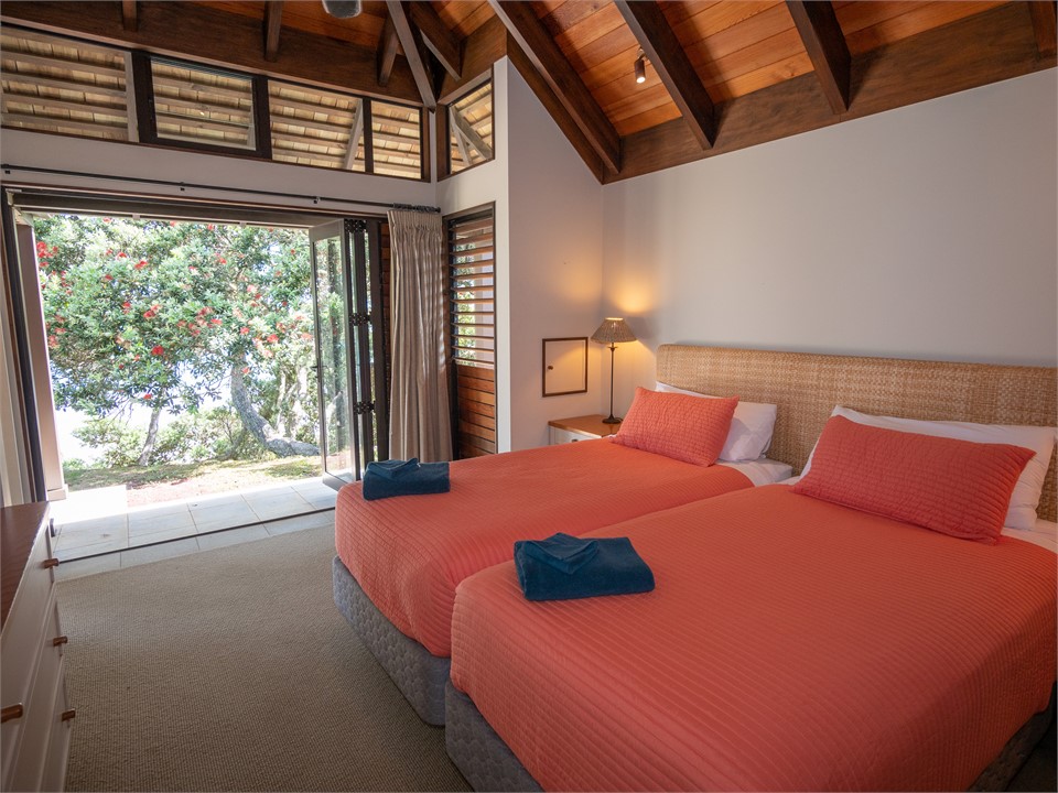 Master Suite 1 is beachside.