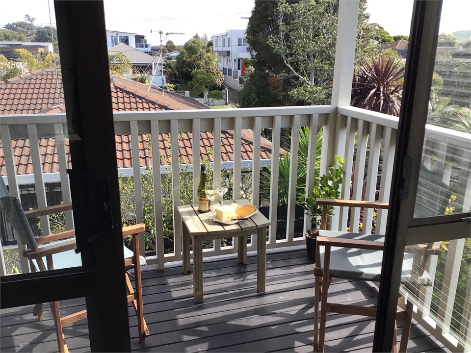 Small deck off living room