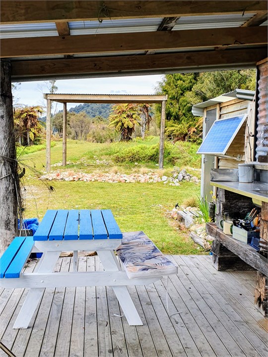 Covered camp kitchen