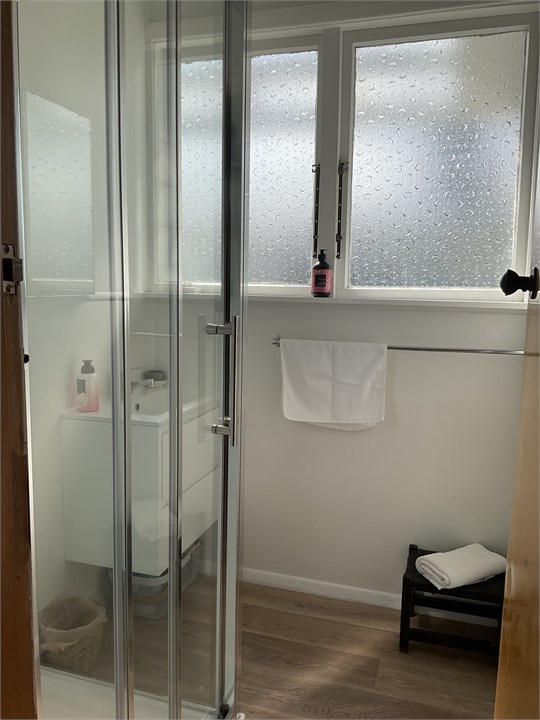 New bathroom (small and only one)