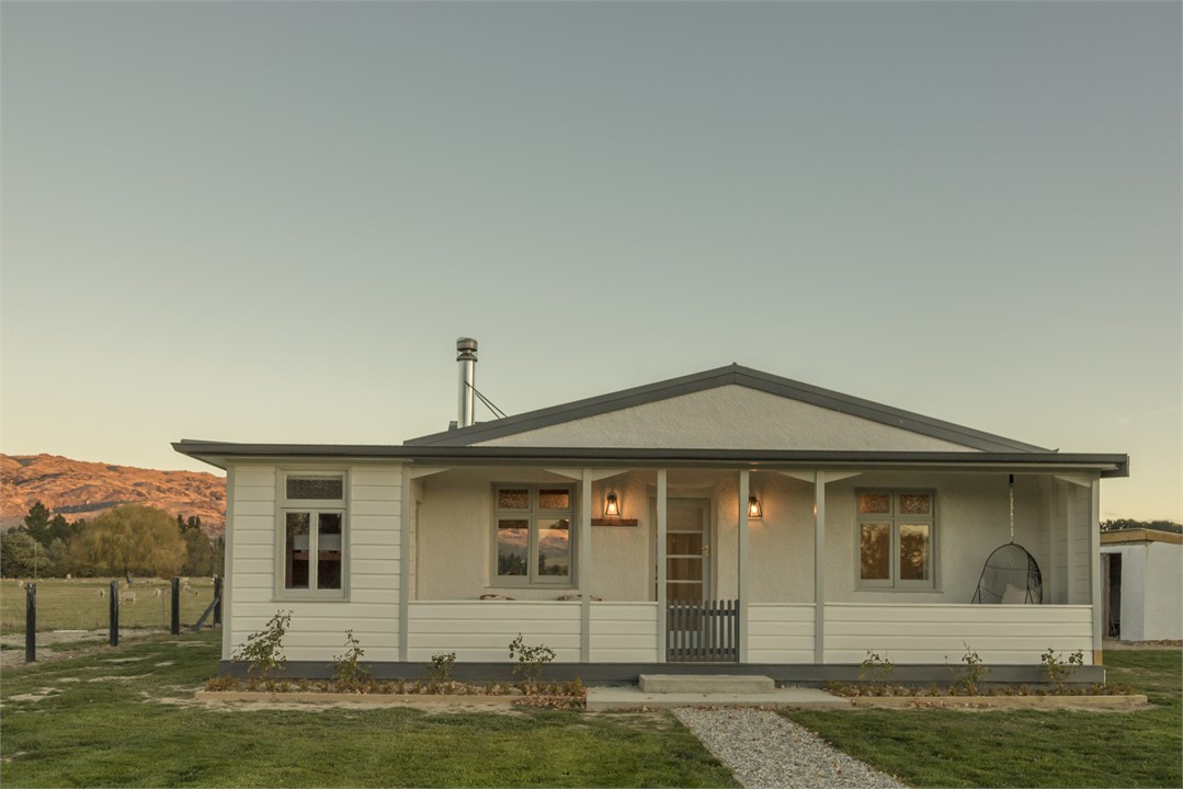 The Cottage at dusk.