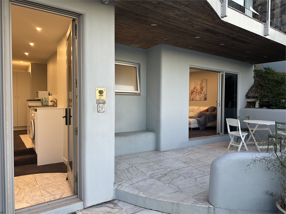 Patio and front door