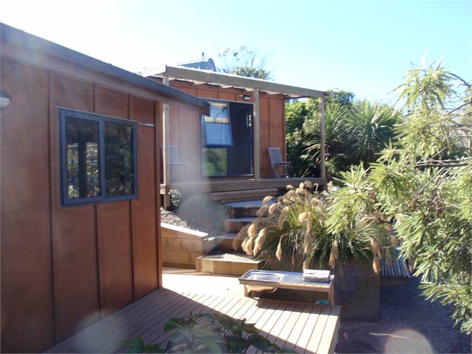 Deck looking up to detached room