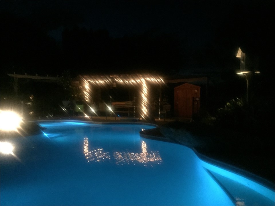 Pool at night