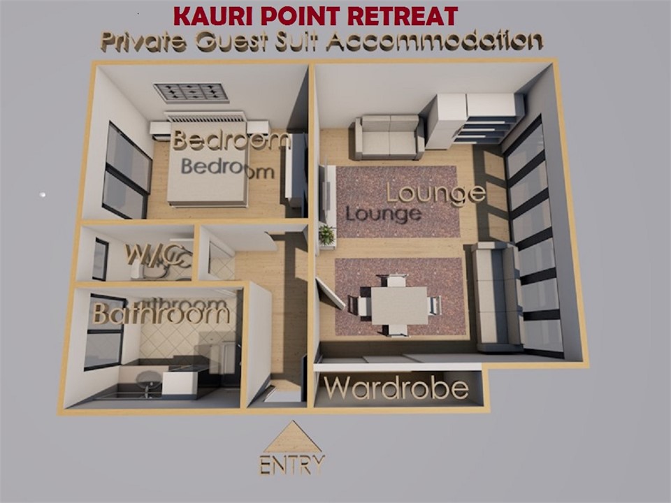 Diagram of the guest suit