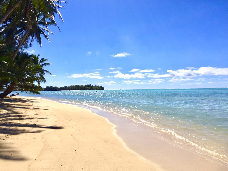 the golden mile of muri beach - amazing location!