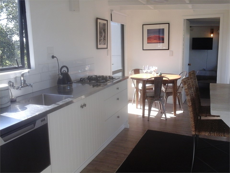 Kitchen has dishwasher & gas cook top