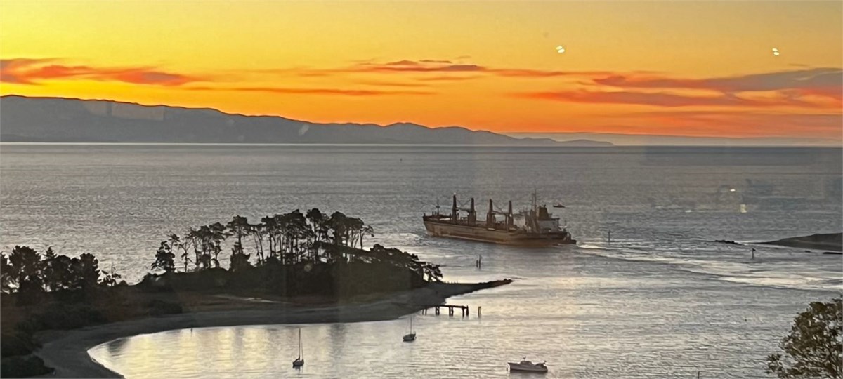 Sunset from the windows