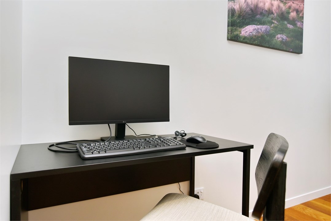 Workspace located upstairs