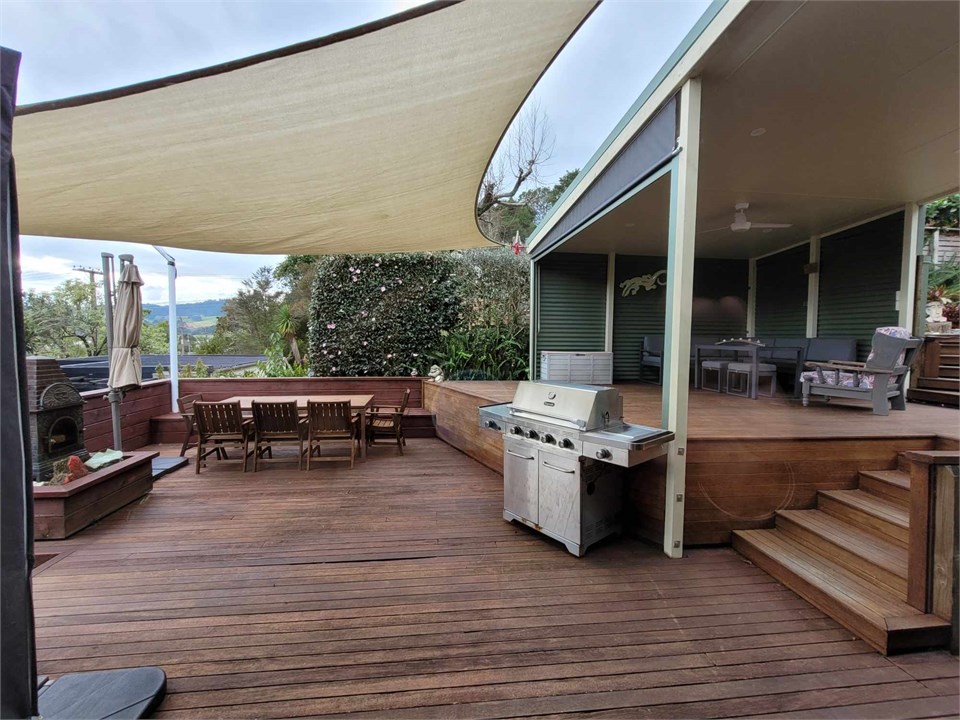 Deck view from dining room