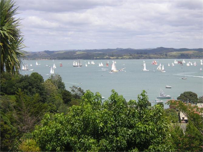 view towards Waitangi and Paihia