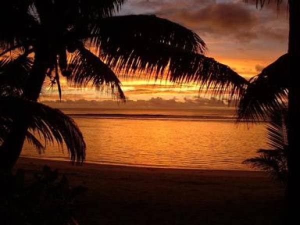 Sunset view from house