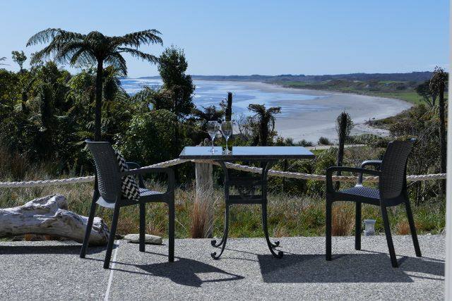 Patio and bedroom/living room views