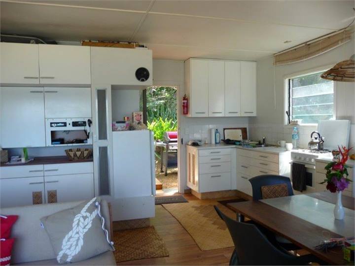 Dining room and kitchen