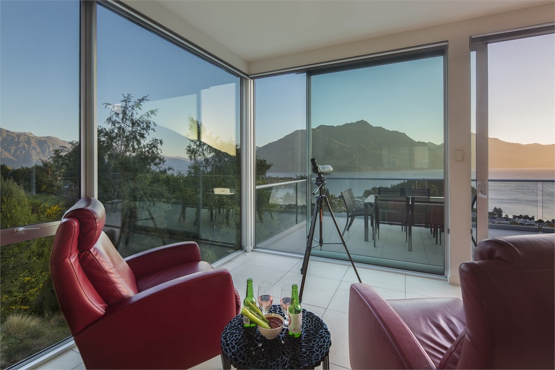 Floor-to-ceiling windows maximise the views